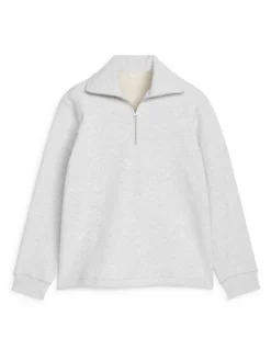 Sweatshirt Med Dragkedja Upptill