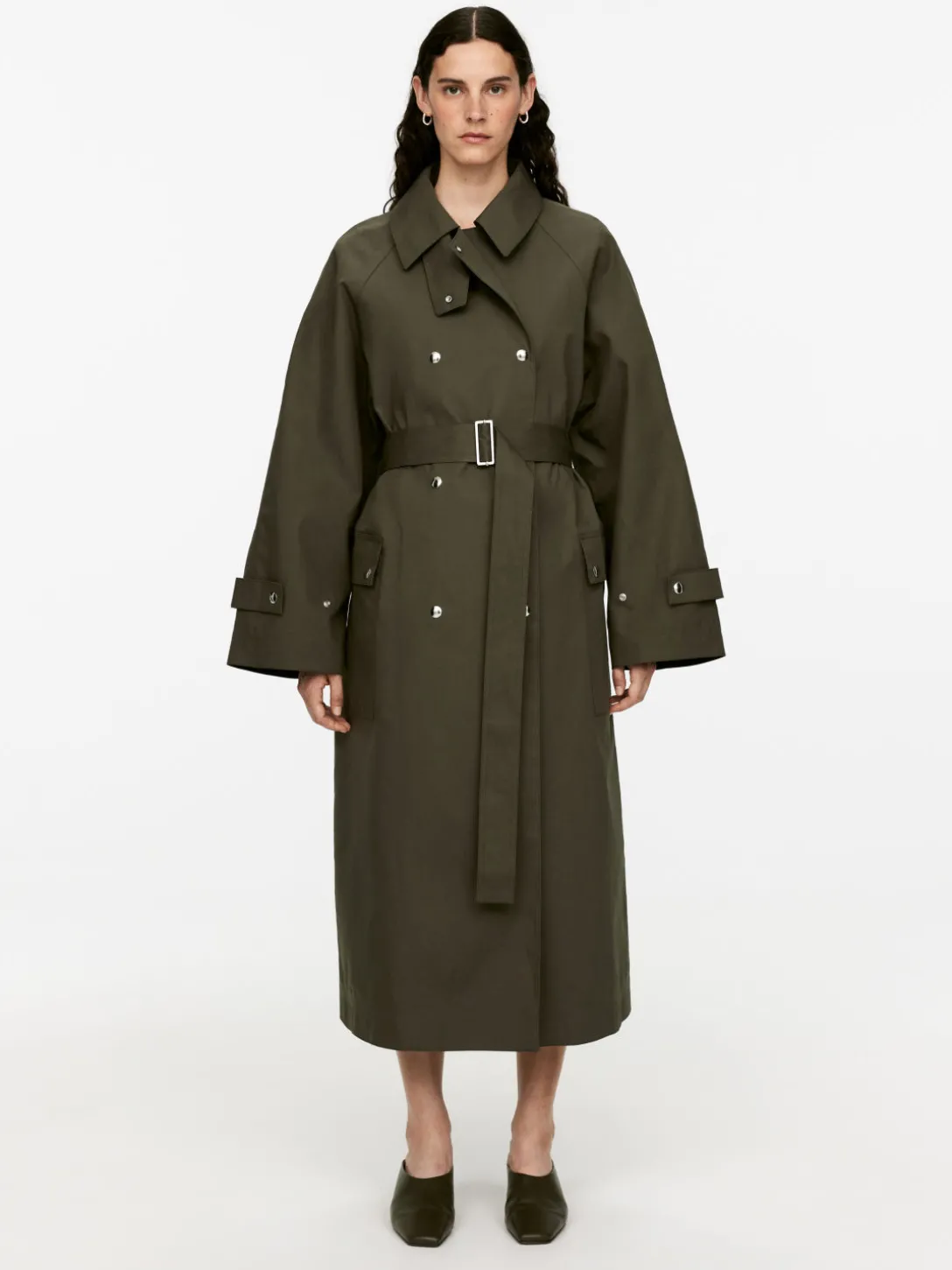 Trenchcoat Med Tryckknappar