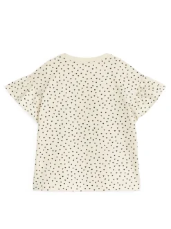 T-shirt Med Volangärm