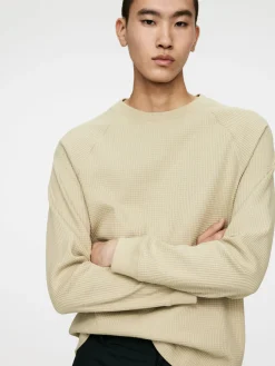 Våffelstickad Sweatshirt