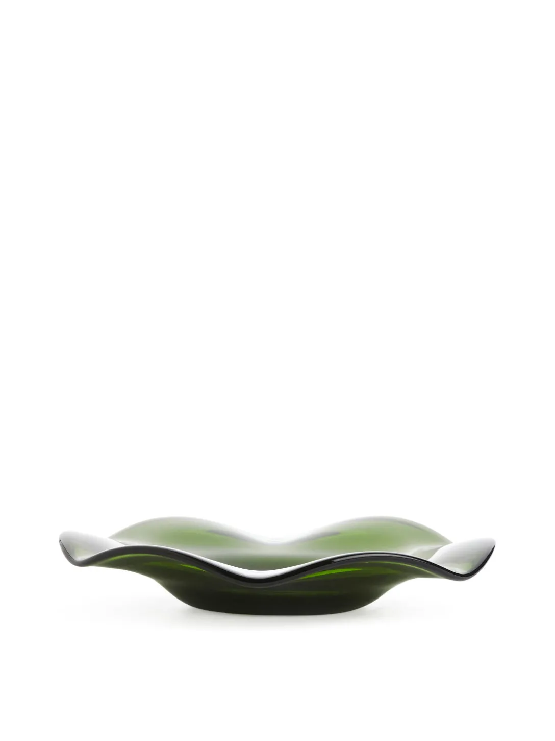 Vågigt Glasfat 19 Cm
