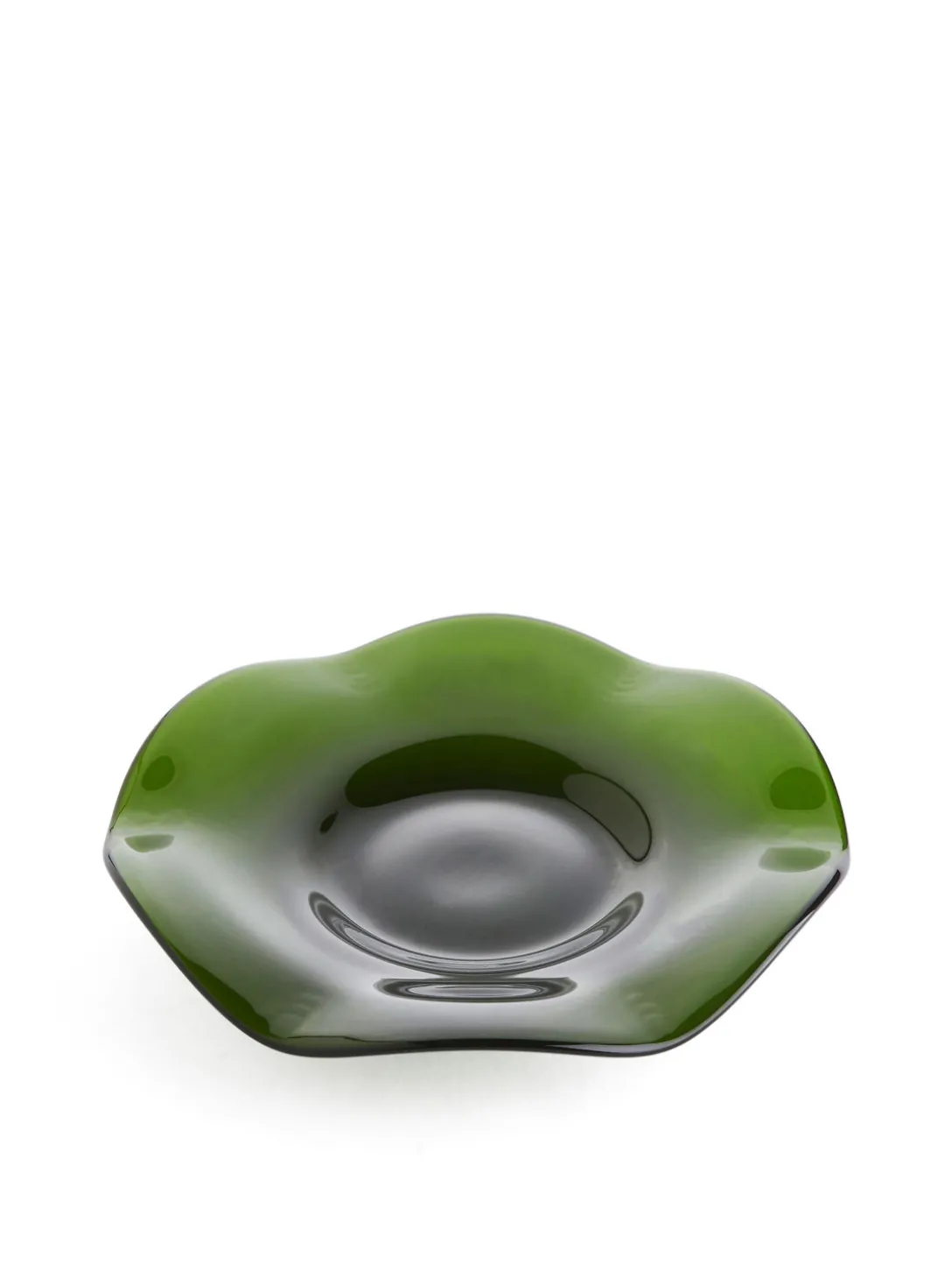 Vågigt Glasfat 19 Cm