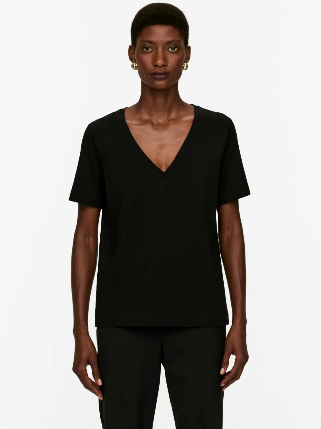 V-ringad T-shirt